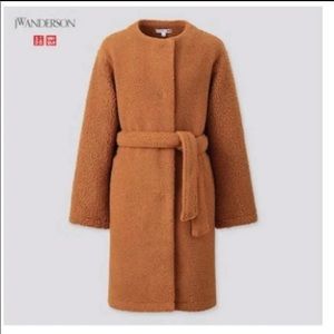 Jw Anderson Uniqlo Brown Teddy Coat